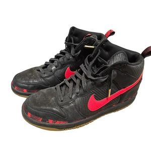 Nike Dunk High Premium N7 Black Red Plaid Size 11